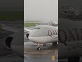 Qatar Airways Boeing 747 8 Closeup In Heavy Rain At Mumbai Airport Plane Spotting Shorts Aviation