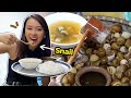 I Tried COLD SNAIL NOODLE For The First Time In Hanoi Bún ốc Nguội Tây Sơn