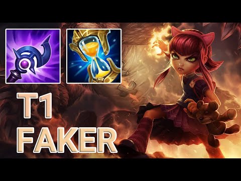 T1 Faker Annie Mid VS Pyke | KR GrandMaster Patch 13.8
