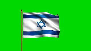 Israel National Flag | Israel flag waving | Israel Green Screen Flag | World Countries Flag #Israel