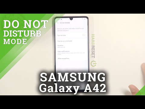 How to Activate DND Mode in SAMSUNG Galaxy A42 – Silent Preferences