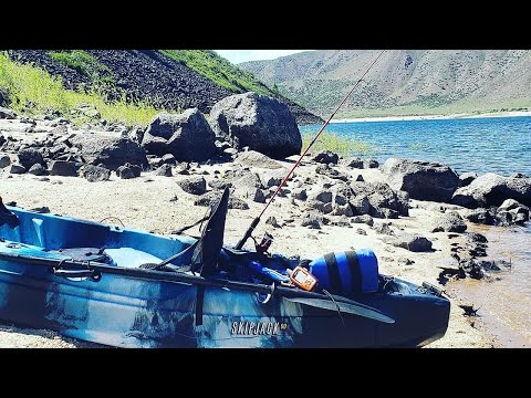 Kayak Camping Alone On A Remote Beach