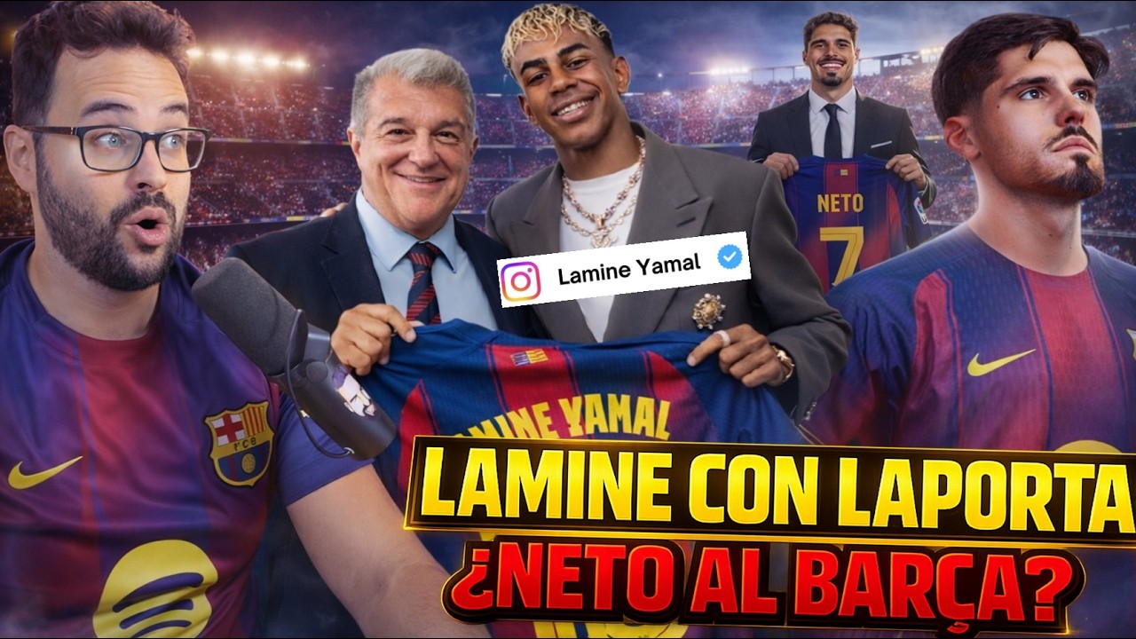 💣¡BOMBAZO LAMINE YAMAL! APOYA a LAPORTA PÚBLICAMENTE ¿PEDRO NETO al BARÇA?