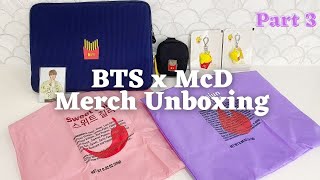 BTS x McDonald's Collaboration Merch Part 3 Unboxing (ASMR)