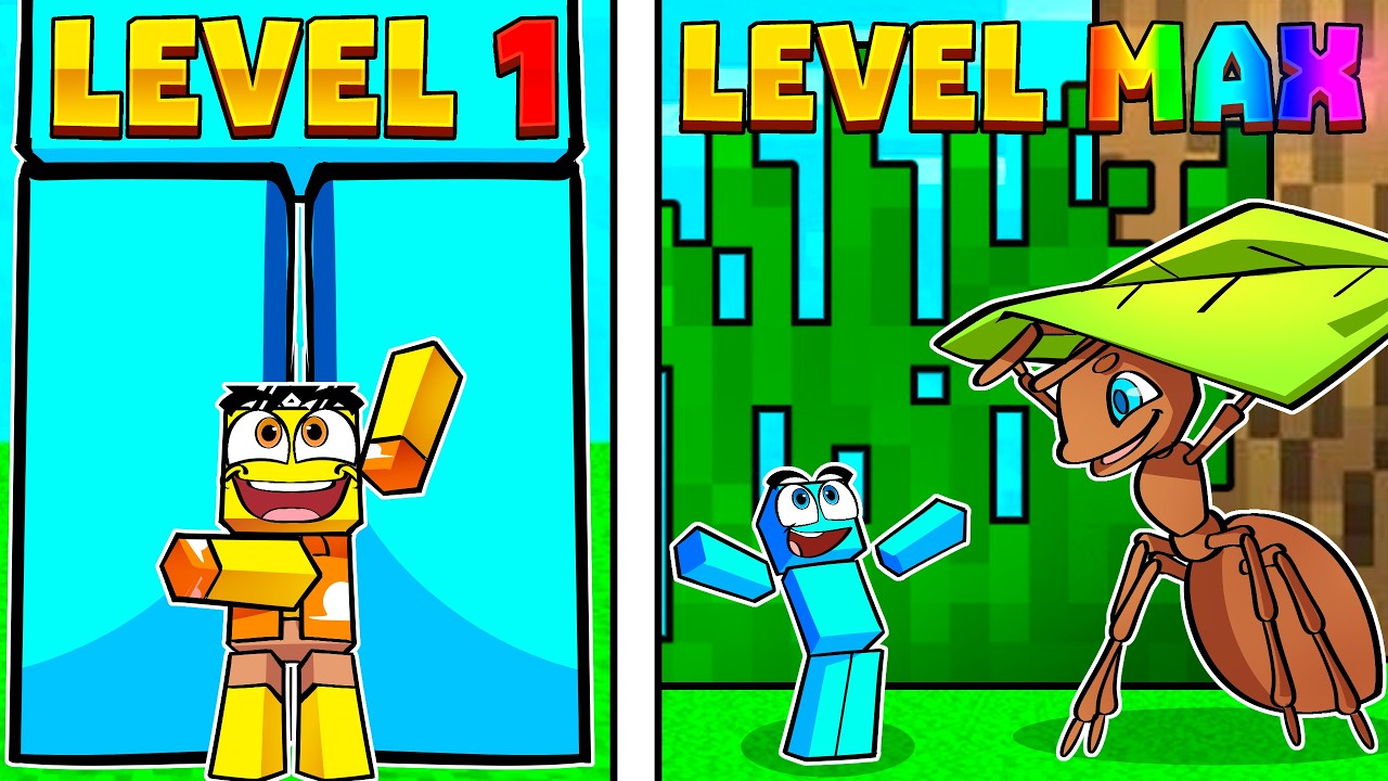 A Cada Passo fico MENOR no MINECRAFT!