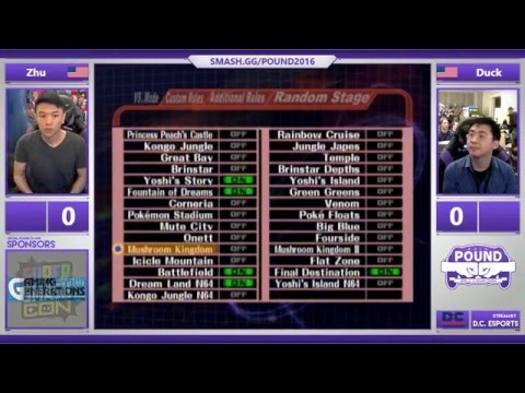 *Pound* 2016 - Top 32 Losers - Zhu (Falco) vs. Duck (Samus)