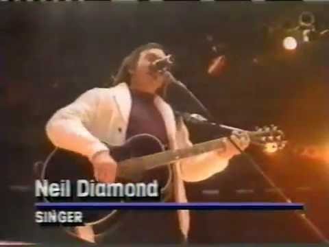 Shirley Eder with Neil Diamond interview before 1989 show