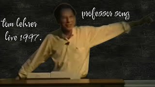 Tom Lehrer - The Professor Song - Live (with subtitles, 1997.)