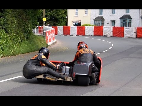 TT Isele Of Man 2014 - The Crazy Sidecar Race - Onboard - Pure Sound [HD]