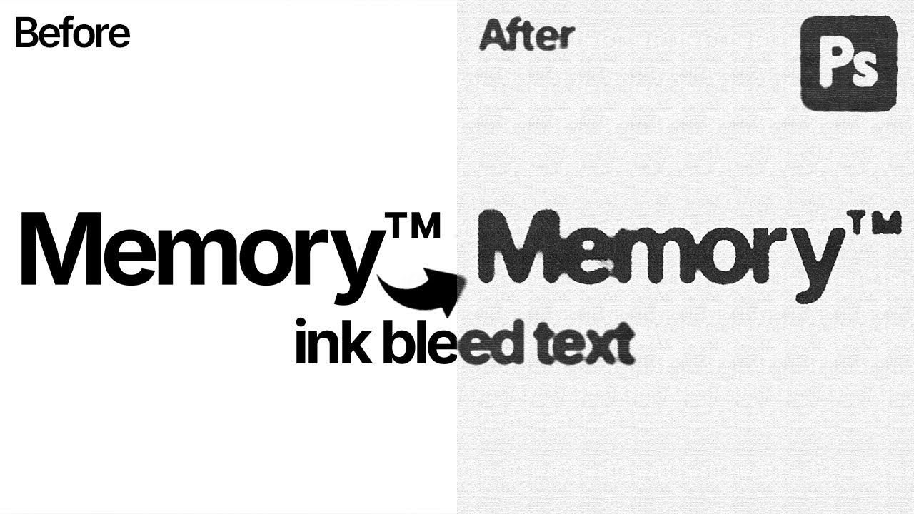 Photoshop for Beginners – Learn Ink Bleed Effect in Minutes