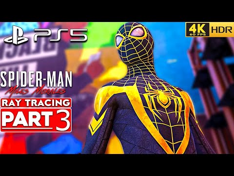 (PS5) SPIDER-MAN MILES MORALES Walkthrough Gameplay Part 3 [4K 60FPS HDR RAY TRACING] No Commentary