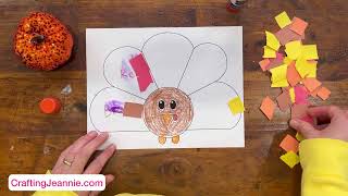 Torn Paper Turkey (Free Printable)