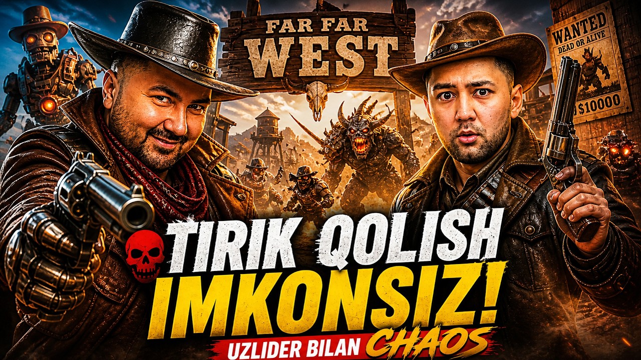 TIRIK QOLISH IMKONSIZ! 💀 UZLIDER bilan CHAOS (Far Far West)