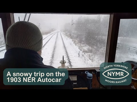 A snowy trip on the 1903 NER Autocar.