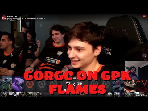 Gorgc Reaction About VP GPK flaming XG Paparazi - Dota 2