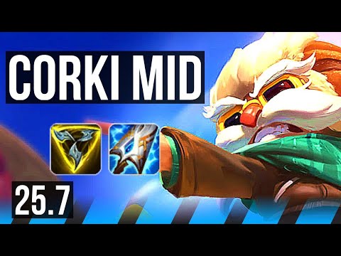 CORKI vs ZED (MID) | Legendary | NA Grandmaster | 25.7