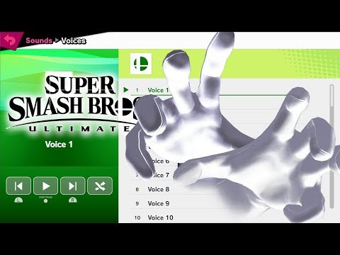 Master Hand & Crazy Hand Voices - Super Smash Bros Ultimate