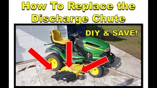 How To Replace A Lawn Mower Deck Discharge Chute DIY & SAVE