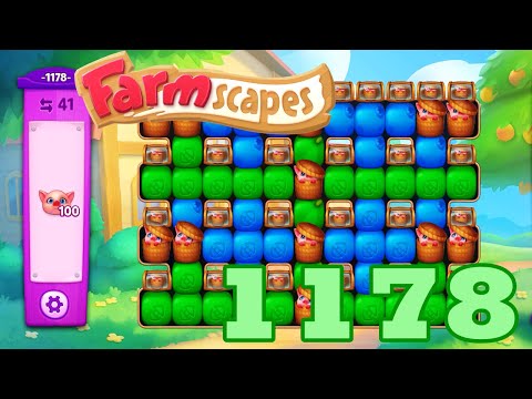 Farmscapes Level 1178 HD Gameplay Walkthrough | 3 - match game | android | ios | pc | GameGo Game