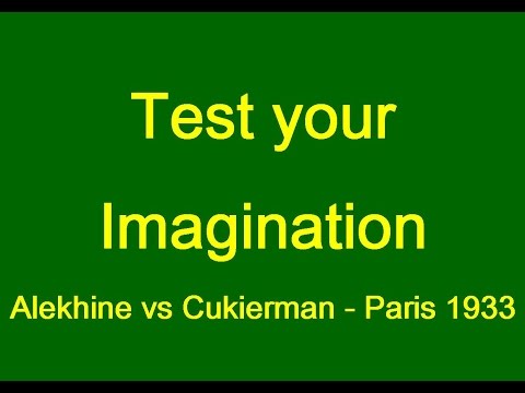 Alexander Alekhine vs Josef Cukierman - Paris 1933