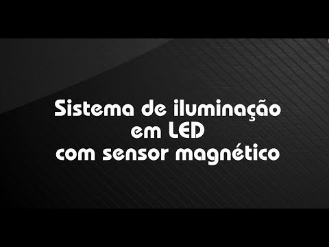 Instalação sistema de iluminação em LED com sensor magnético