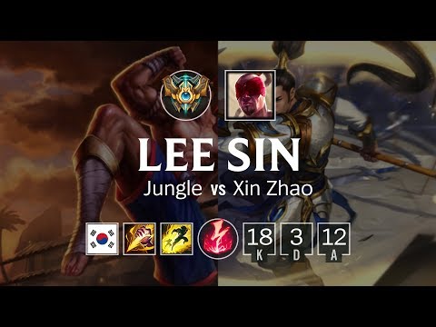 Lee Sin Jungle vs Xin Zhao - KR Challenger Patch 8.24