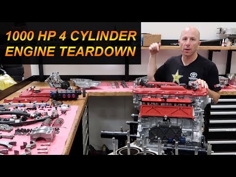 1000 Horsepower 4 Cylinder Engine Teardown Disassembly