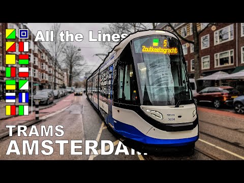 🇳🇱 All the Lines - Trams in Amsterdam (2023) [4K]