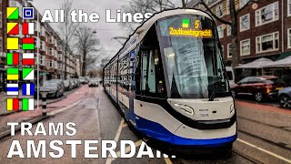 🇳🇱 All the Lines - Trams in Amsterdam (2023) [4K]