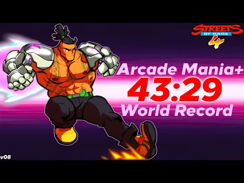 Streets of Rage 4 Speedrun Floyd World Record Arcade Mania+ 43:29 v08