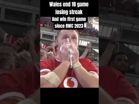 Wales rugby end 18 game losing streak Vs Japan first win since rugby world cup 2023 #rugby #wales