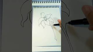 Download lagu Tutorial Gambar Bunga🌺 #tutorialgambar #seni #lukisan mp3