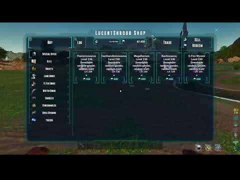 How to Open the In-Game Shop on LucentShroud ARK Clusters