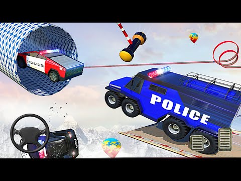 Police Ramp Car Stunts GT Racing Car Stunts Game | Android iOS Gameplay | 4k