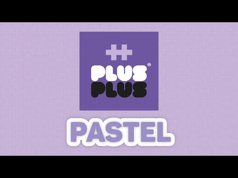 Plus Plus Plius plius konstruktorius-dėlionė, DIDELĖS, pastelinės, 60 video