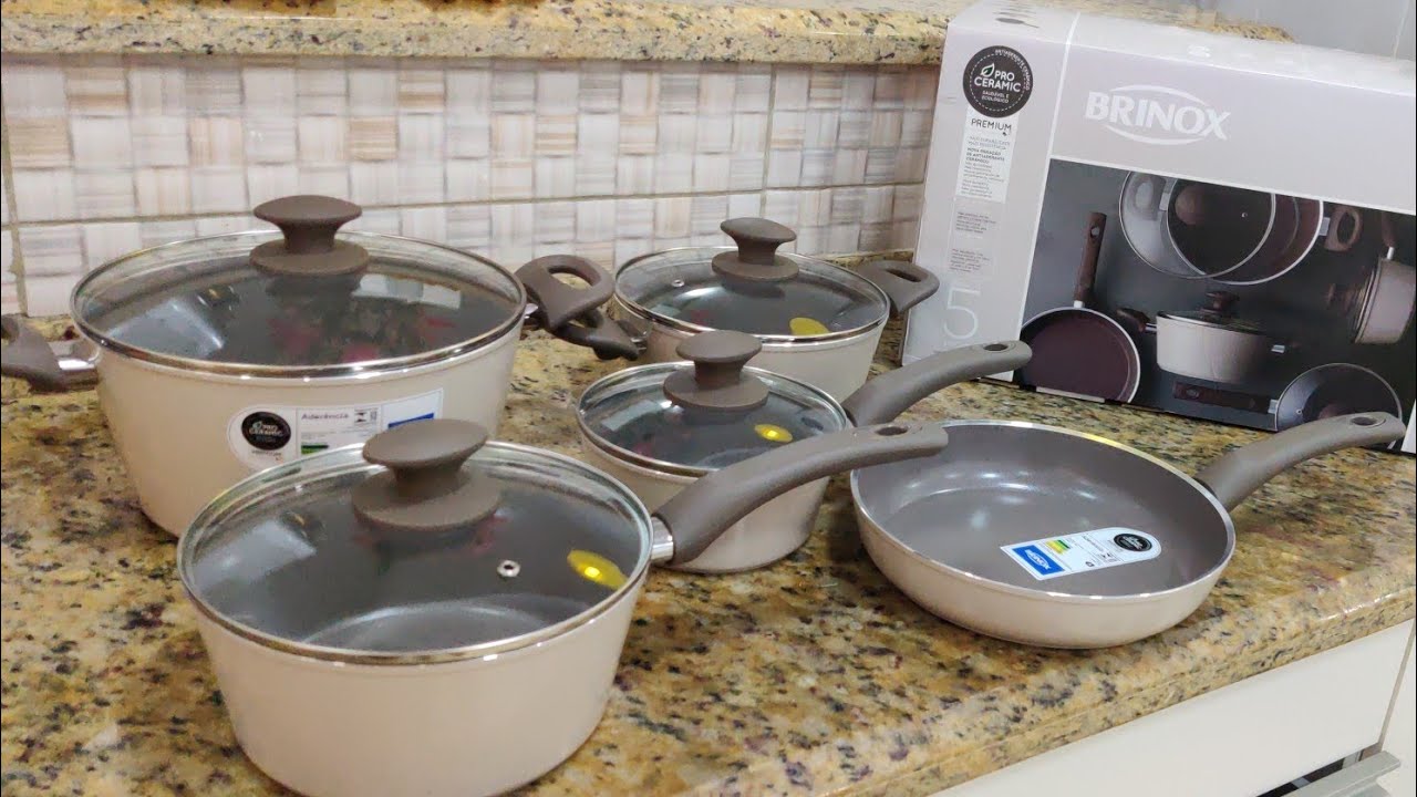 Panelas de cerâmica. BRINOX