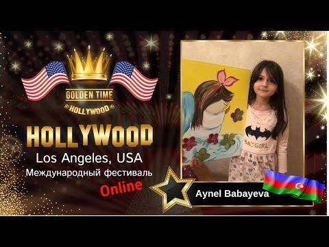 GTHO-3125-0009 - Aynel Babayeva - "Angelichek" (holst,akril 40×50) Golden Time Online Hollywood 2019