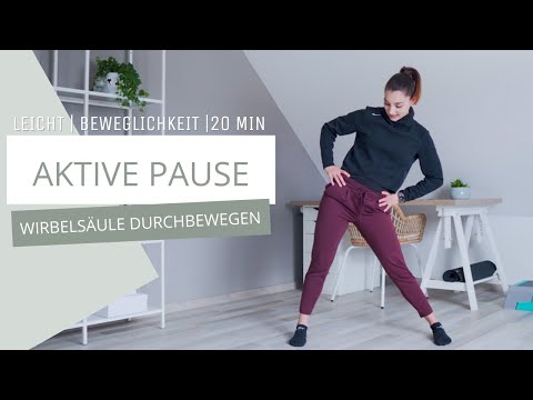 Aktive Pause - Wirbelsäule durchbewegen // Homeoffice Break // Verspannung lösen // 20 Min.