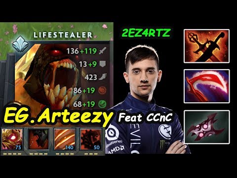 EG Arteezy - [Lifestealer] Ultra Instict Carry #2EZ4RTZ Feat CCnC Top1 MMR Dota 2 7.22 Gameplay
