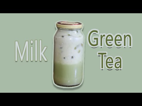 Green Tea Recipe At Home - Milk Green Tea - Homemade Drinks