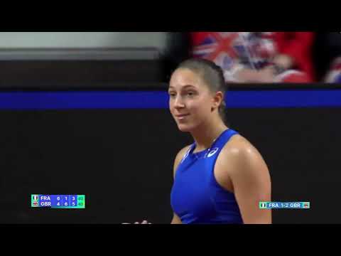 BJK Cup 2024 – Emma Raducanu vs Diane Parry Set 3 Highlights