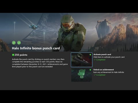 Halo Infinite bonus punch card