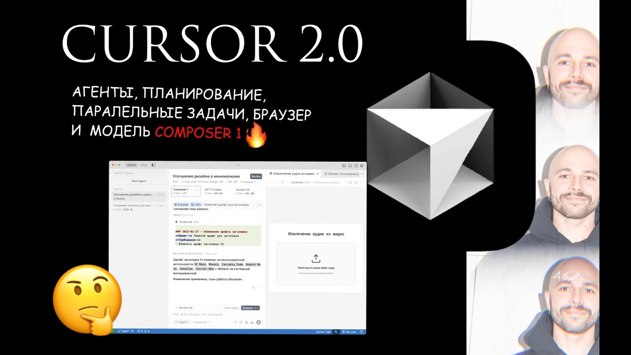 Cursor 2.0: что нового? + тест Composer 1 в деле