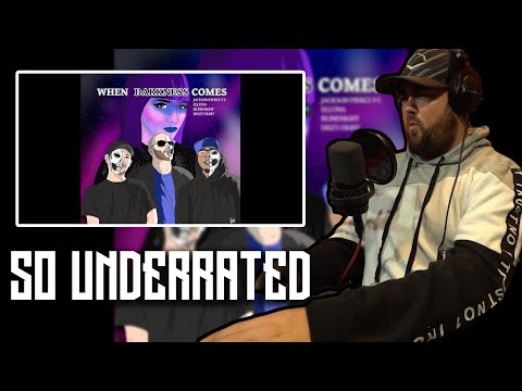 CRYPT REACTS to RAPPERS | Jackson Pierce ft Elluna, Blindsight, & DizzyEight - When Darkness Comes