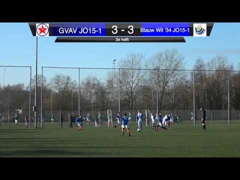 GVAV JO15-1 vs Blauw Wit '34 JO15-1