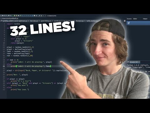 Coding Rock Paper Scissors On Python Advanced Tutorial