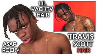 Travis Scott Inspired Hair Tutorial | TRAVIS SCOTT, LIL YACHTY ASAP ROCKY BRAIDS