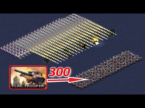300 Flak Troopers vs 100 Dreadnoughts - Red Alert 2