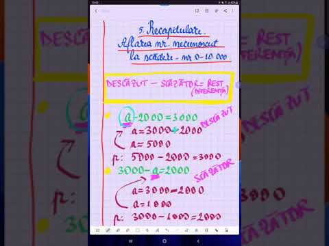 #shorts 5. Aflarea numărului necunoscut la scădere - Lecția explicată - Matematică - ŞCOALA ONLINE