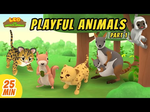Playful Animals Minisode Compilation (Part 1/2) - Leo the Wildlife Ranger | Animation | For Kids